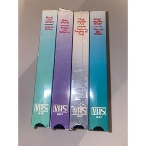 VTG Bible Adventure Stories from Bible VHS Lot of 4